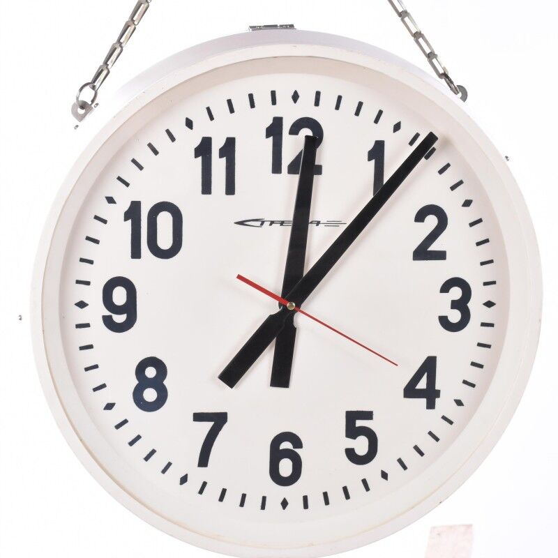 Double vintage station clock