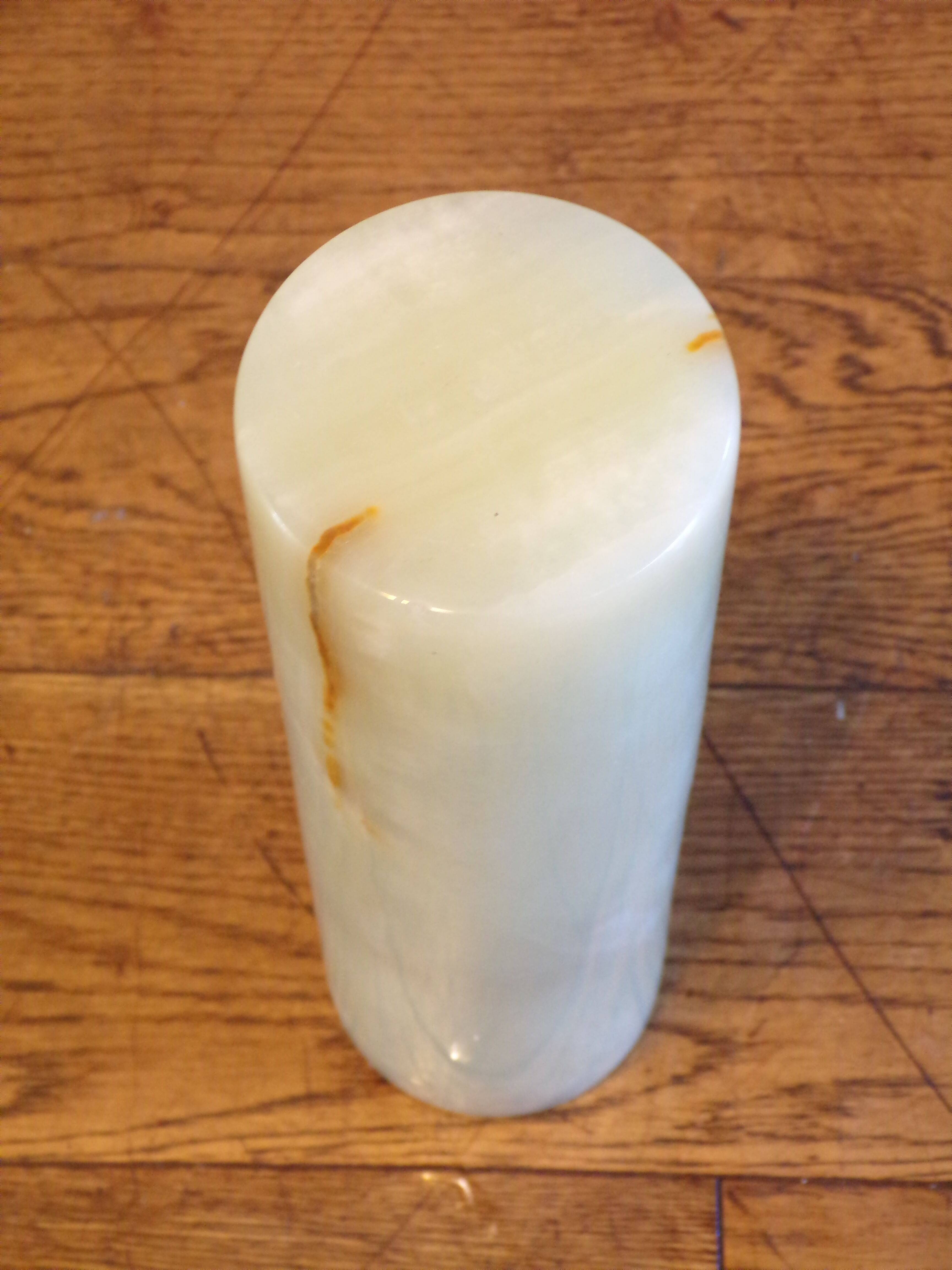 Onyx roll vase h=24cm