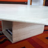 70s travertine coffee table