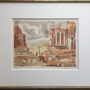 The Acropolis. Lithograph by Jean-Eugène BERSIER (1896-1978).
