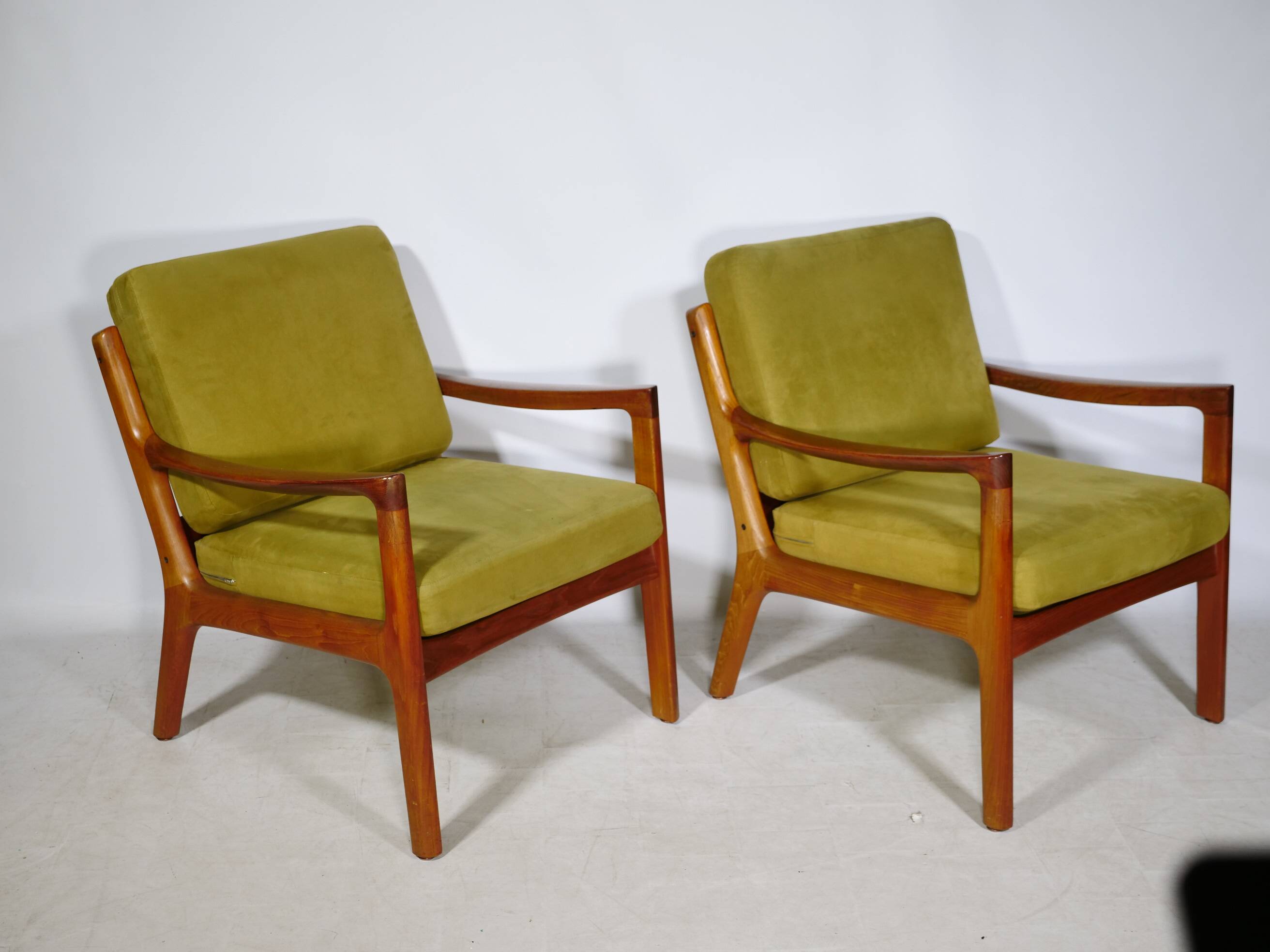 Set of 2 Senator Lounge Chairs Teak by Ole Wanscher for France & Son, 1960s