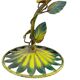 Stylized floral lamp in painted sheet