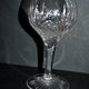 Set of 6 white wine glasses 1900 in cut crystal BACCARAT model 9157 catalog 1907 H13.5