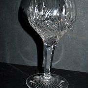 Set of 6 white wine glasses 1900 in cut crystal BACCARAT model 9157 catalog 1907 H13.5