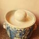 Covered pot Atelier Le murier Derval Reynaud vintage Vallauris