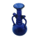 Vase en verre bleu , Art Nouveau