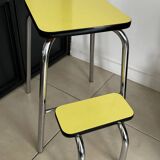 Yellow Formica step stool