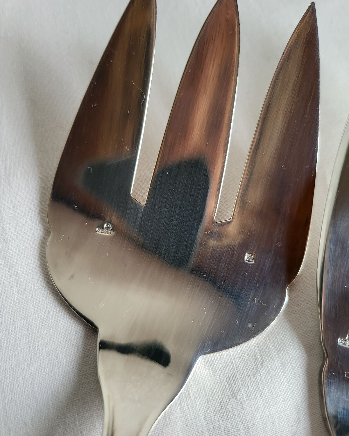 A Silver-Plated Fish Serving Set by Guildar