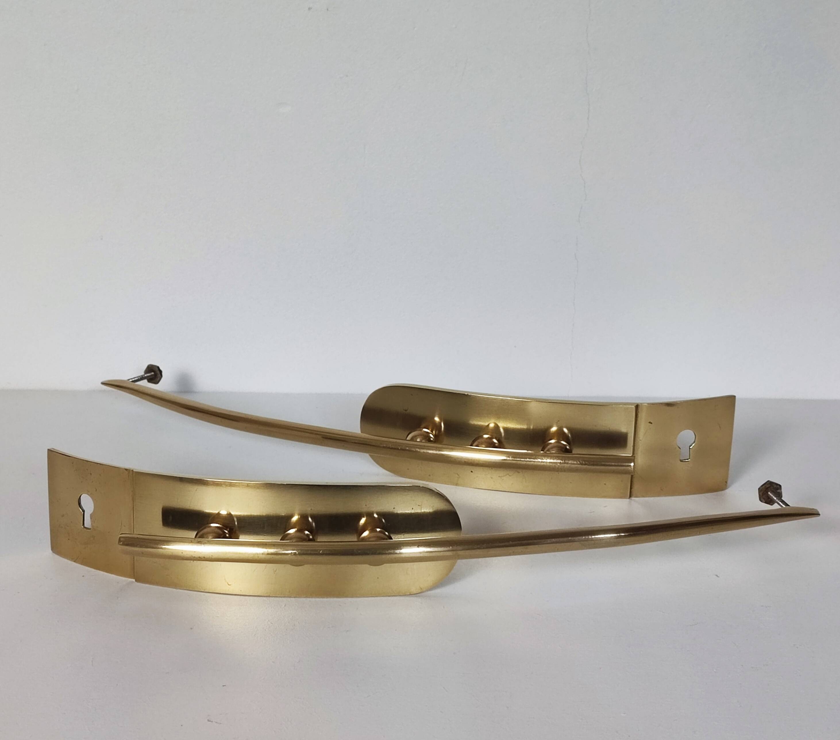Art Deco brass handles