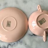 Set of 5 English handle bowls