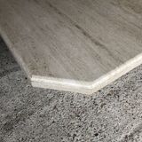 Large octagonal coffee table in 70s/80s travertine