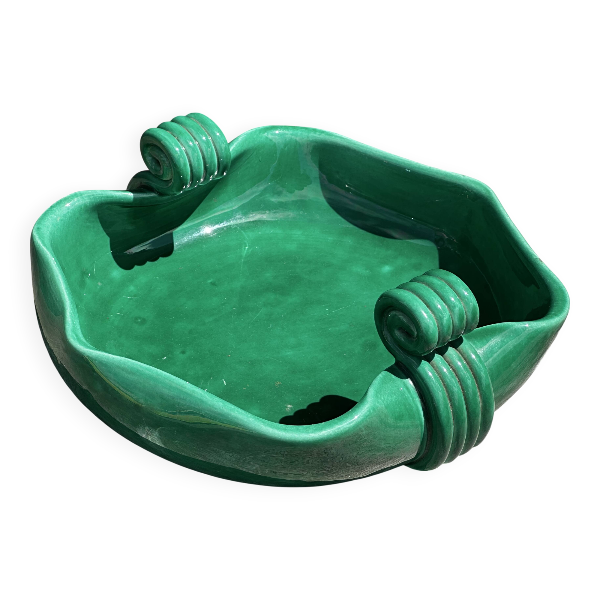 Art Deco 1930s Vallauris Ceramic Empty Pocket Cup