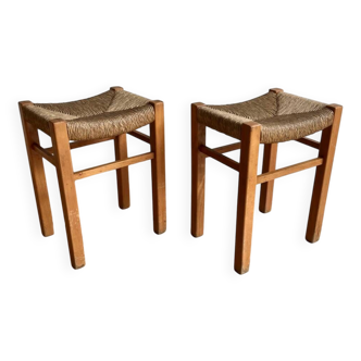 Pierre Gautier-Delaye stools 🇫🇷 “Week-end” model, Vergnères editions, 1960s