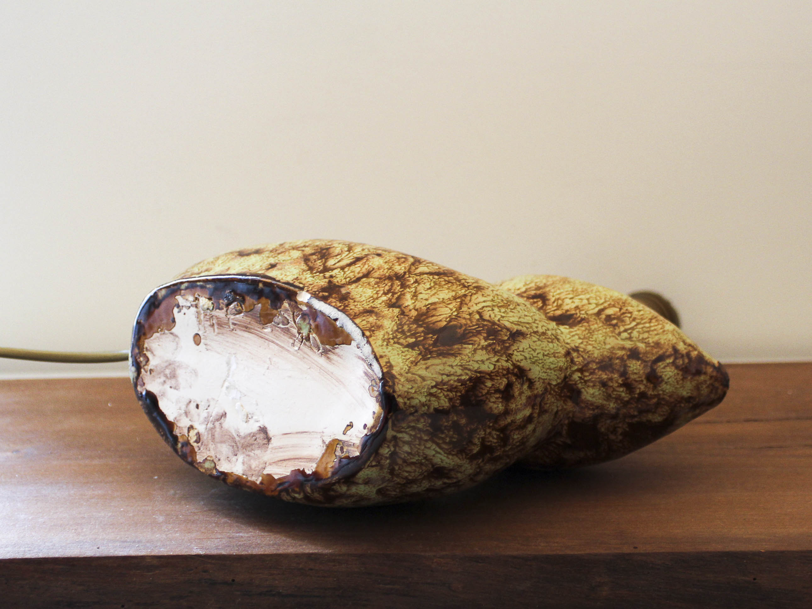 Freeform ceramic lamp 70s