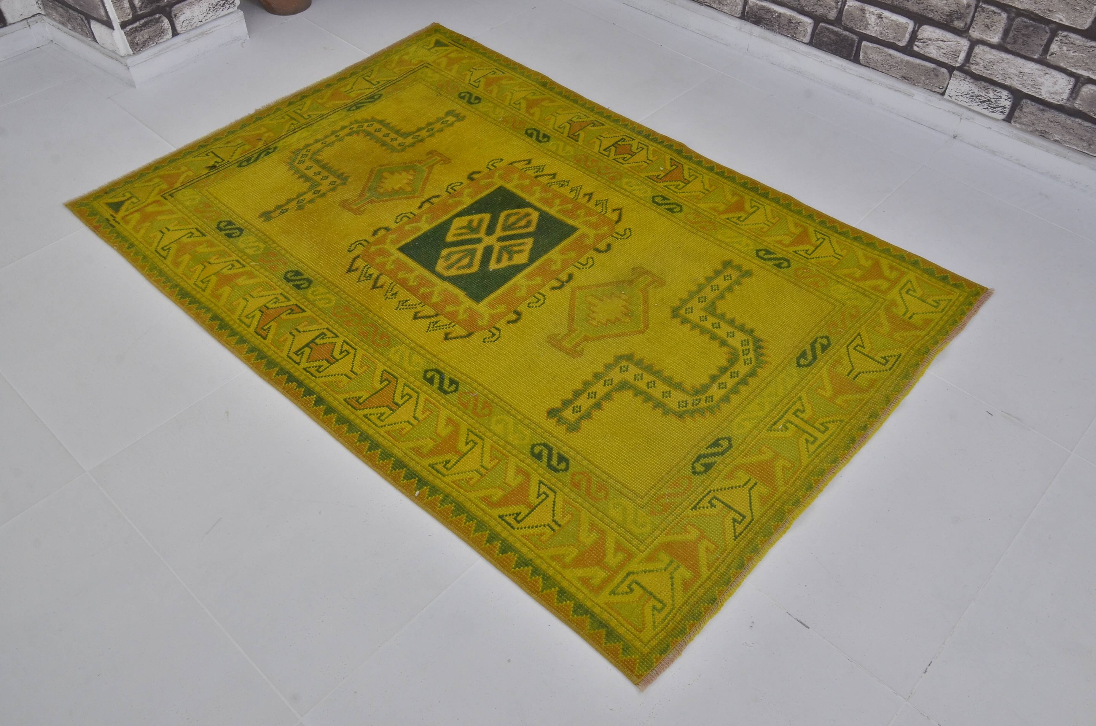 Oushak Decorative Anatolian Floral Wool Rug sku 3839