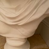 Ancient Status carved in platre , Italian handicraft from a castle