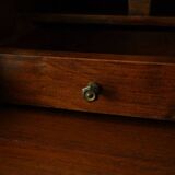 20th century walnut sloping secretary