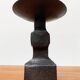 Brutalist wrought iron candlestick from the mid-century.