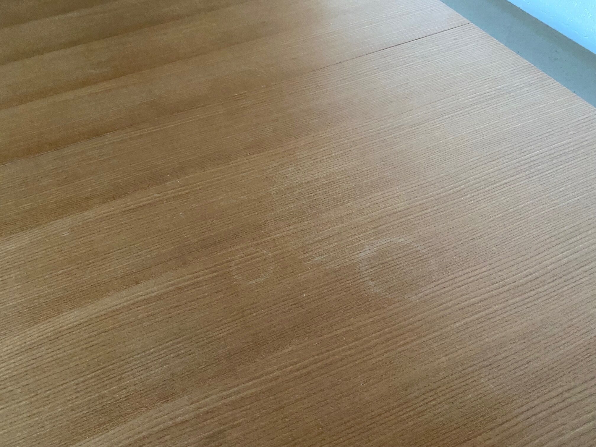 Scandinavian extendable table in light oak and teak 166/202/238x89cm vintage an50