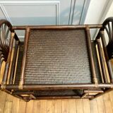 Rattan bar/serving table