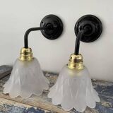 Set of two Art Deco wall lights
