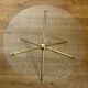 Round tripod designer coffee table in brass