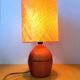 Wooden bedside lamp, 1970