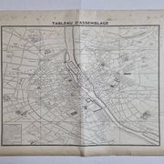 Plan of Paris in the eighteenth century in 20 plates after Turgot, 1900