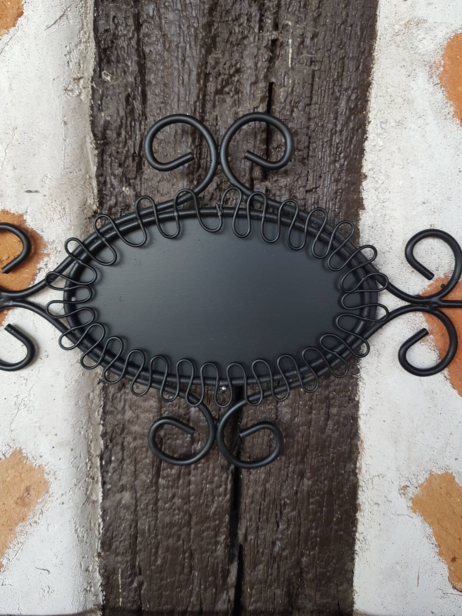 Étagère murale métal noir