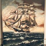 Tableau ancien, Marine début XX siècle