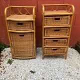 Rattan shelf