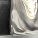 Sculptural vintage vase Eschenbach Bavaria – black and white porcelain
