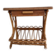 vintage rattan bedside table