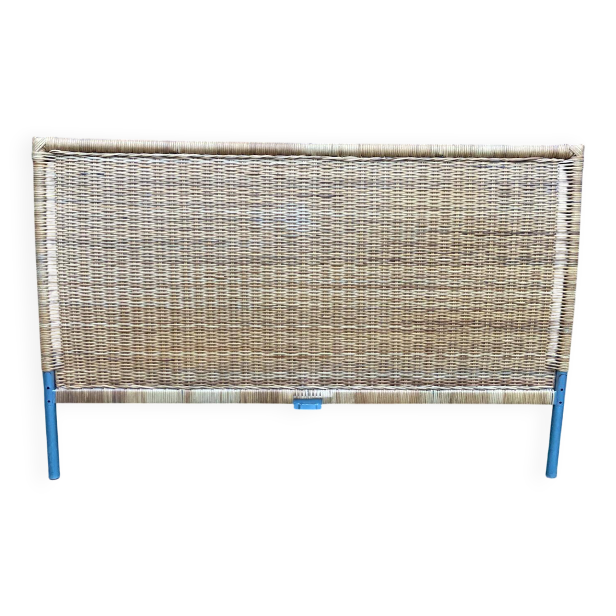 Scandinavian headboard in bamboo, rattan, and wicker 1990 140cm
