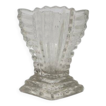Art Deco toothpick case from Hortensja Glasswork, 1930s