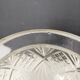 Cut crystal ball vase