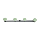 Metal, green and black, vintage wall coat holder