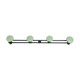 Metal, green and black, vintage wall coat holder