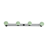 Metal, green and black, vintage wall coat holder