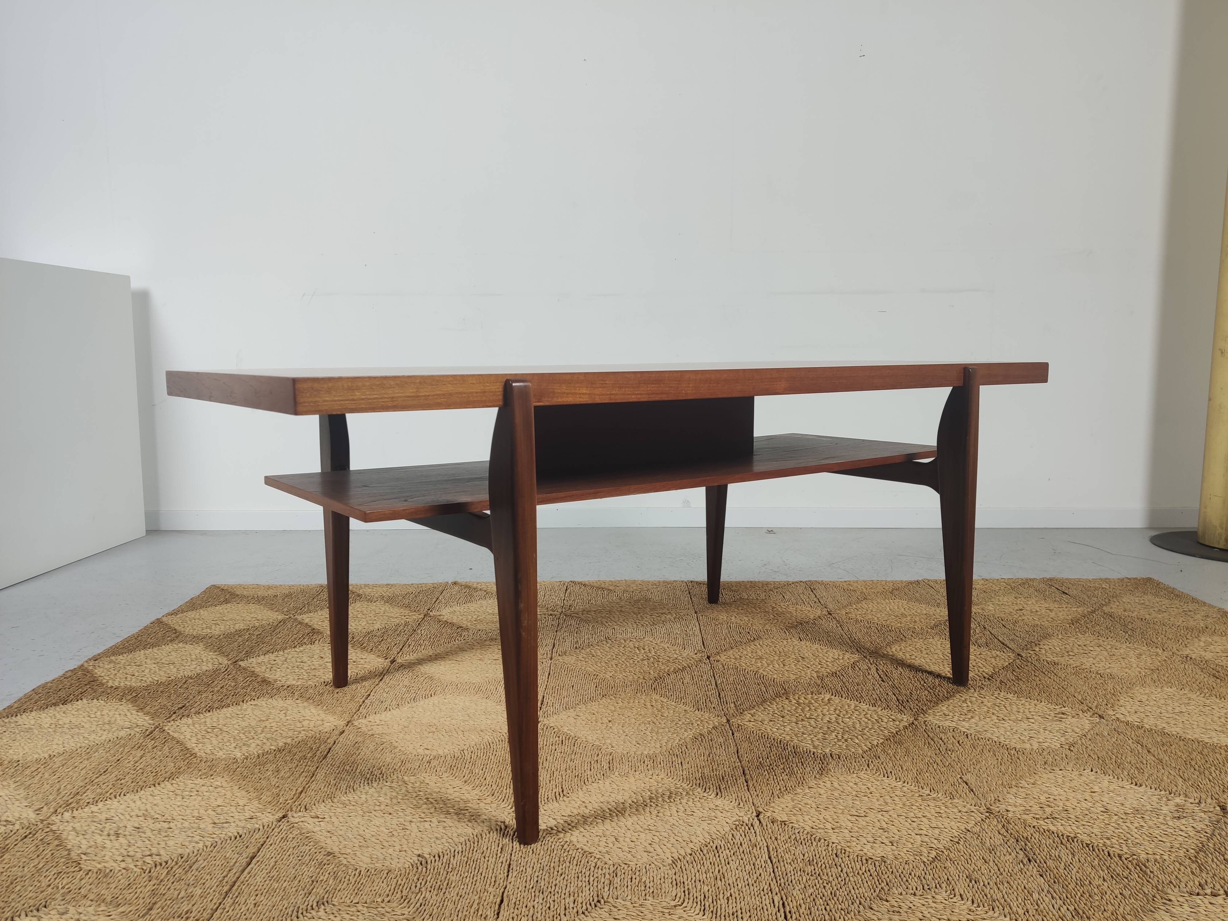 Scandinavian coffee table in teak, 1960s