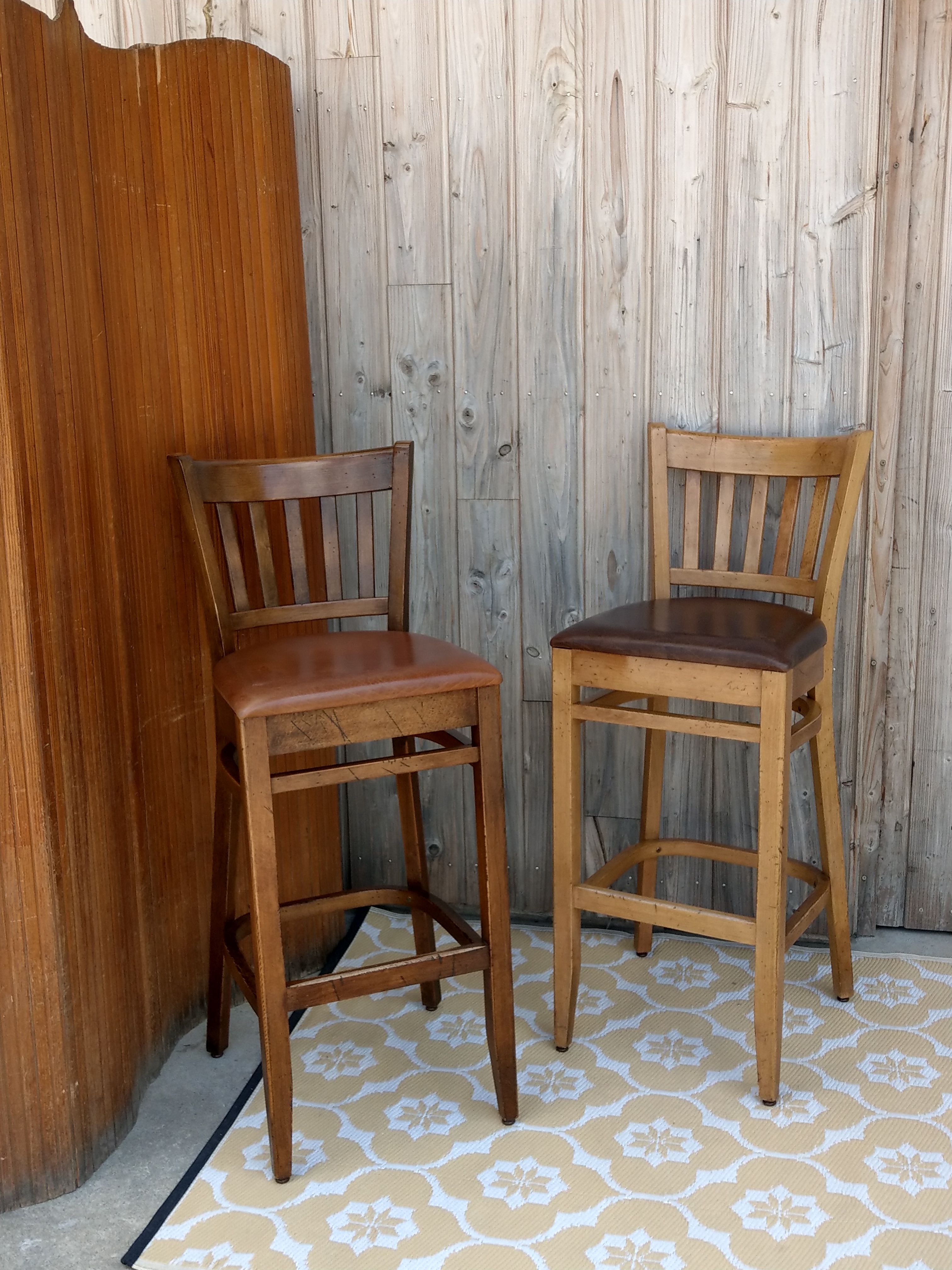 Paire de tabourets de bar