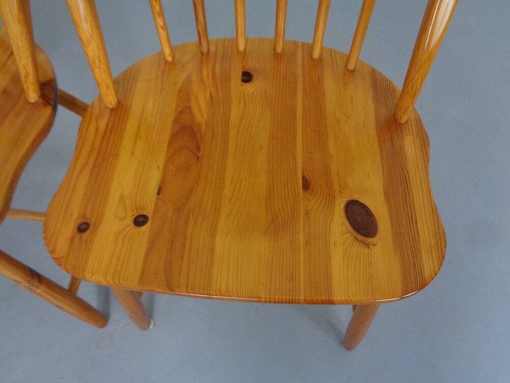 Pine Chairs by Erik Ole Jørgensen, Set of 5