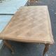 Louis XV extendable dining table, 20th century, renovated in solid oak, 245cm