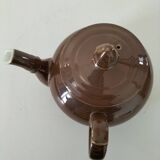 Théière vintage Pillivuyt modèle rare à anse perpendiculaire
