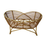 Cradle rattan basket