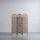 Mid-century room divider in bamboo and cane, Denmark, 1970s