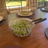 Moulded glass salad bowl
