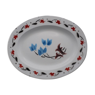 Enamelled plate