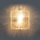 Square Flush Mount by Osvetlovaci Sklo Valasske Mezirici, 1960s