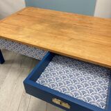 Table basse bleue